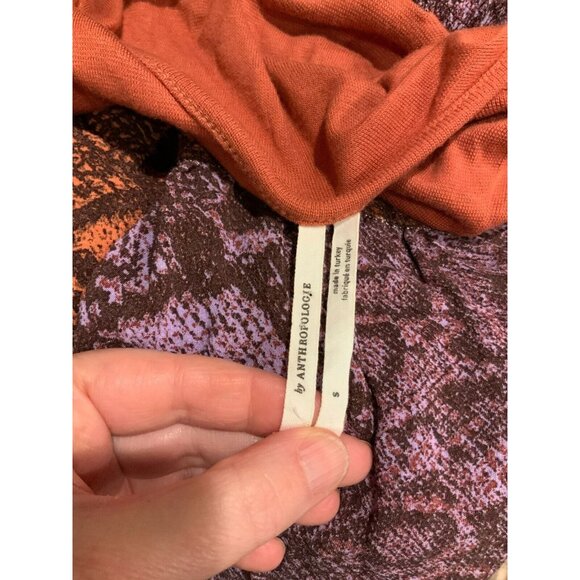 by Anthropologie Colima Maxi Dress Orange, Purple & Green Snakeskin, Size Small - Picture 7 of 9